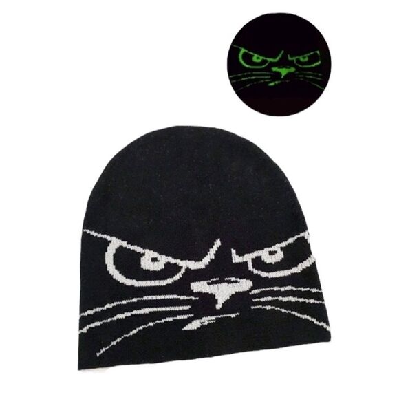 Grumpy Cat Knit Beanie - Picture 4 of 9